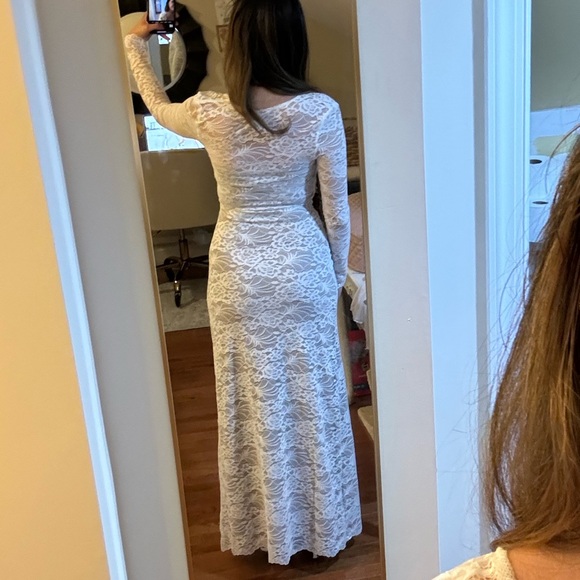 Lace Long Sleeve Maxi Dress - Picture 2 of 7